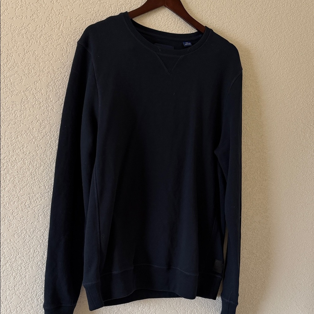 Scotch & Soda Men's Classic Navy Blue Crewneck Sweater